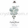 Crystal Brooch, 18#, Silver Crystal Brooch Brooch Jewerly