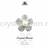 Crystal Brooch, 20#, Silver Crystal Brooch Brooch Jewerly