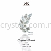 Crystal Brooch, 24#, Silver Crystal Brooch Brooch Jewerly
