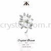 Crystal Brooch, 27#, SIlver Crystal Brooch Brooch Jewerly