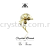 Crystal Brooch, 16#, MATTE GOLD Crystal Brooch Brooch Jewerly