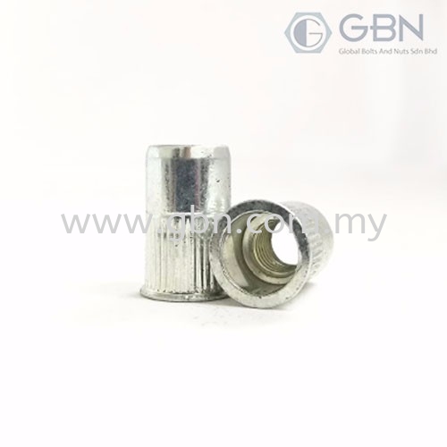 Crimp Nuts CSK Type Body Serration (SEM) Nuts