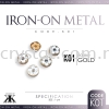 Iron On Metal, Code: K01, Gold Plating, 50pcs/pack Iron On Metal Iron on Metal / Patch