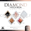 Diamond Patch Iron, Code: 26#, 10pcs/pack (BUY 1 GET 1 FREE) Diamond Patch Iron  Iron on Metal / Patch