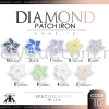 Diamond Patch Iron, Code: 10#, 10pcs/pack (BUY 1 GET 1 FREE) Diamond Patch Iron  Iron on Metal / Patch