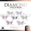 Diamond Patch Iron, Code: 24#, 10pcs/pack (BUY 1 GET 1 FREE) Diamond Patch Iron  Iron on Metal / Patch