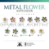 Metal Flower, 3D Flower, 10pcs/pack Metal Flower Sew On