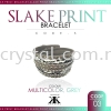 Slake Print Bracelet, 03# Multicolor Grey Slake Print Bracelet Bracelet Jewerly