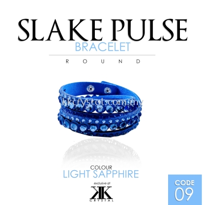 Slake Pulse Bracelet, Round, 09# Light Sapphire