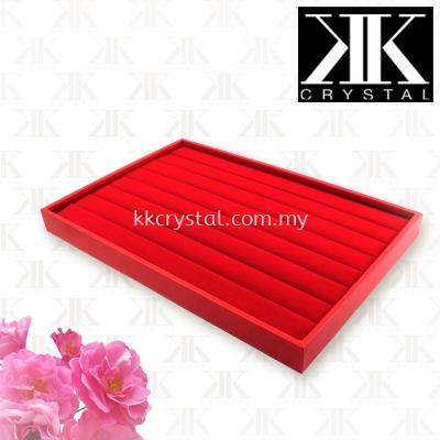 Displays, Ring Tray, Red Velvet, 24x35x3cm