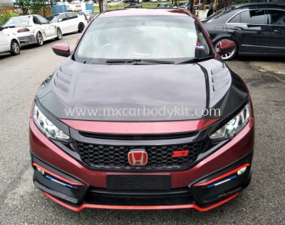 2016 HONDA CIVIC FC SPORT FRONT BONNET CARBON FIBER 