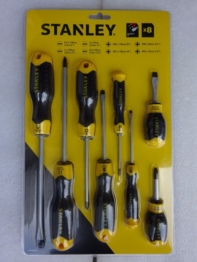 STANLEY STMT66-673 (92-004) 8PCS CUSHION GRIP SCREW DRIVER SET