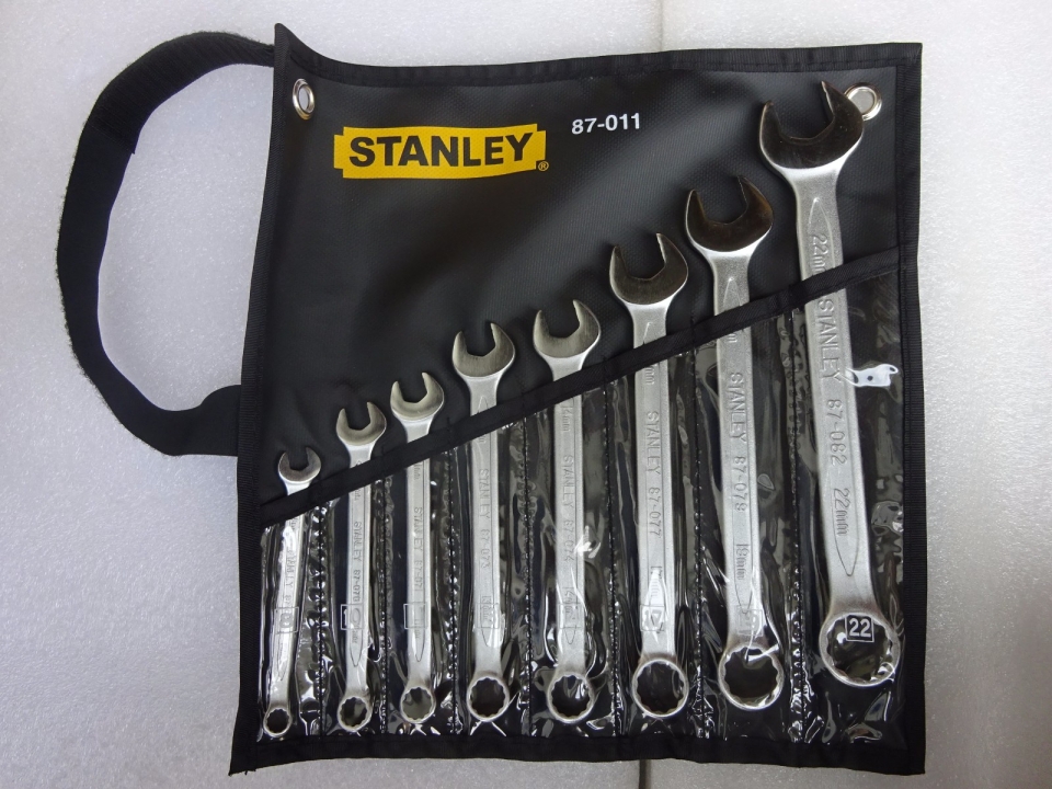 STANLEY 87-011 8PCS (8-22MM) BOX AND OPEN END WRENCH SET