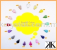 Chunky Beads, Teardrop, 8X13mm, A2_Pastel Color, 30pcs/pack (BUY 1 GET 1 FREE) Chunky Beads - A2 Pastel Colour Sew On