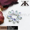 Chunky Beads, Navette, 5x10mm, Crystal AB, 40pcs/pack Chunky Beads - A1 Acrylic Colour Sew On