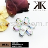 Chunky Beads, Oval, 10x14mm, Crystal AB, 20pcs/pack Chunky Beads - A1 Acrylic Colour Sew On