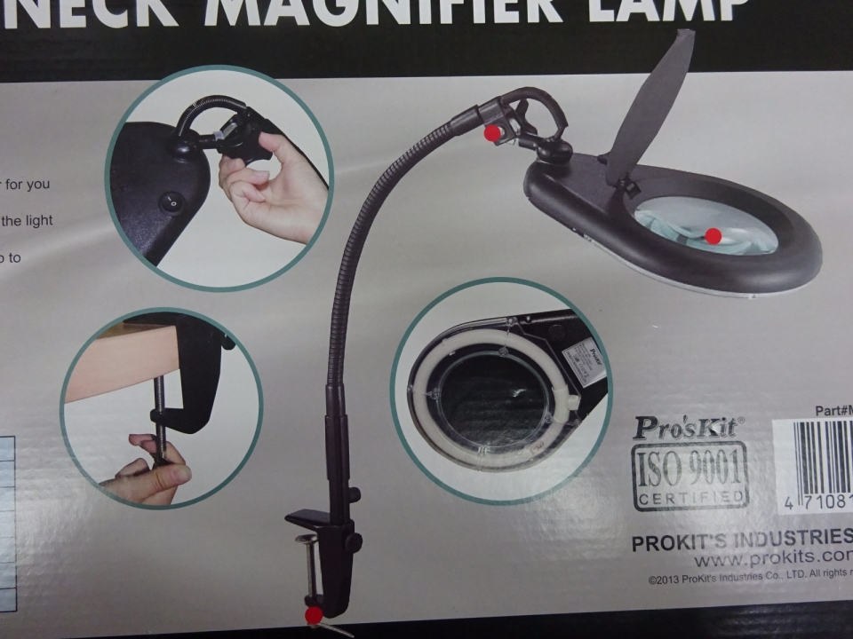 PRO'KIT MA-1225CF (230V) GOOSENECK MAGNIFIER LAMP