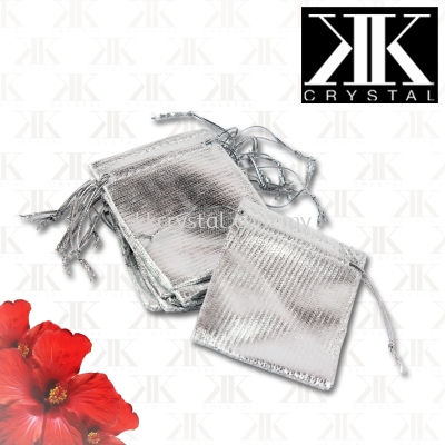 Pouch Bag, 7x9cm, Silver, 10pcs/pack