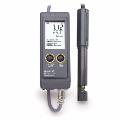 HI991301 Portable Waterproof pH/EC/TDS Meter (High Range)