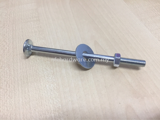 Carriage Bolt & Nut (Galvanized)