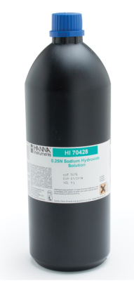 HI70428 Sodium Hydroxide Solution 0.25N, 1L