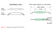 Standex MK23-90 Surface Mount Reed Switch Reed Switches Standex