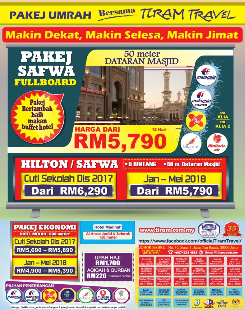 Umrah & Hajj Packages Johor Bahru (JB), Malaysia, Travel ...