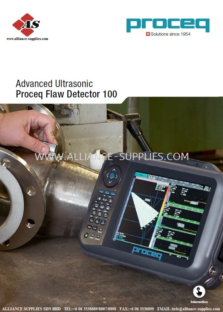 PROCEQ Advanced Ultrasonic Flaw Detector 100 (LEMO / BNC)