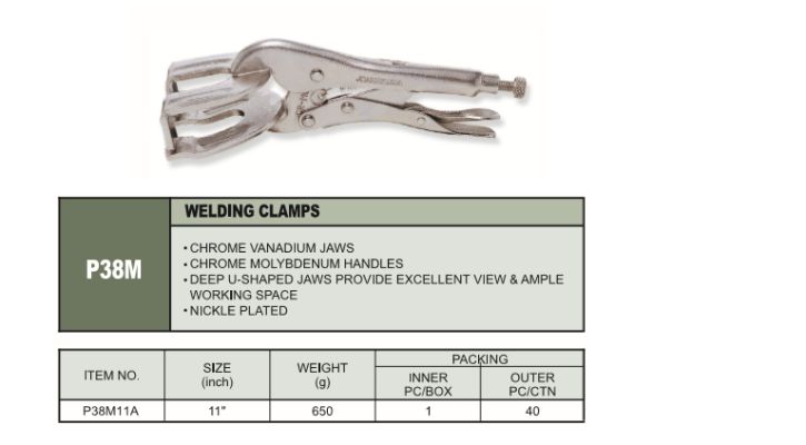 WELDING CLAMPS - P38M11A