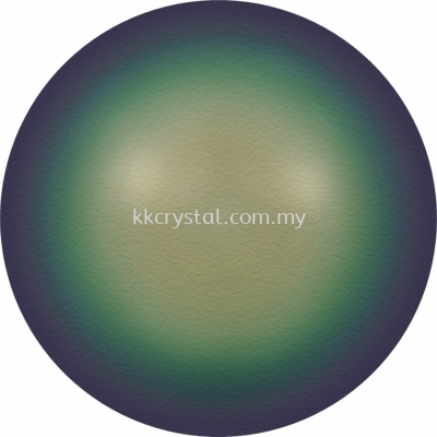 SW 5810 Crystal Round Pearl, 04mm, Crystal Scarabaeus Green PRL (001 946), 100pcs/pack