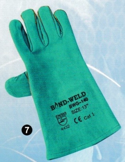 Full Leather Welding Gloves - Green ߼պ - 