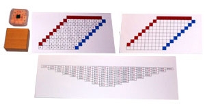 Subtraction Working Chart and Answer Charts & Plastic Box for Tiles (MM240-S)