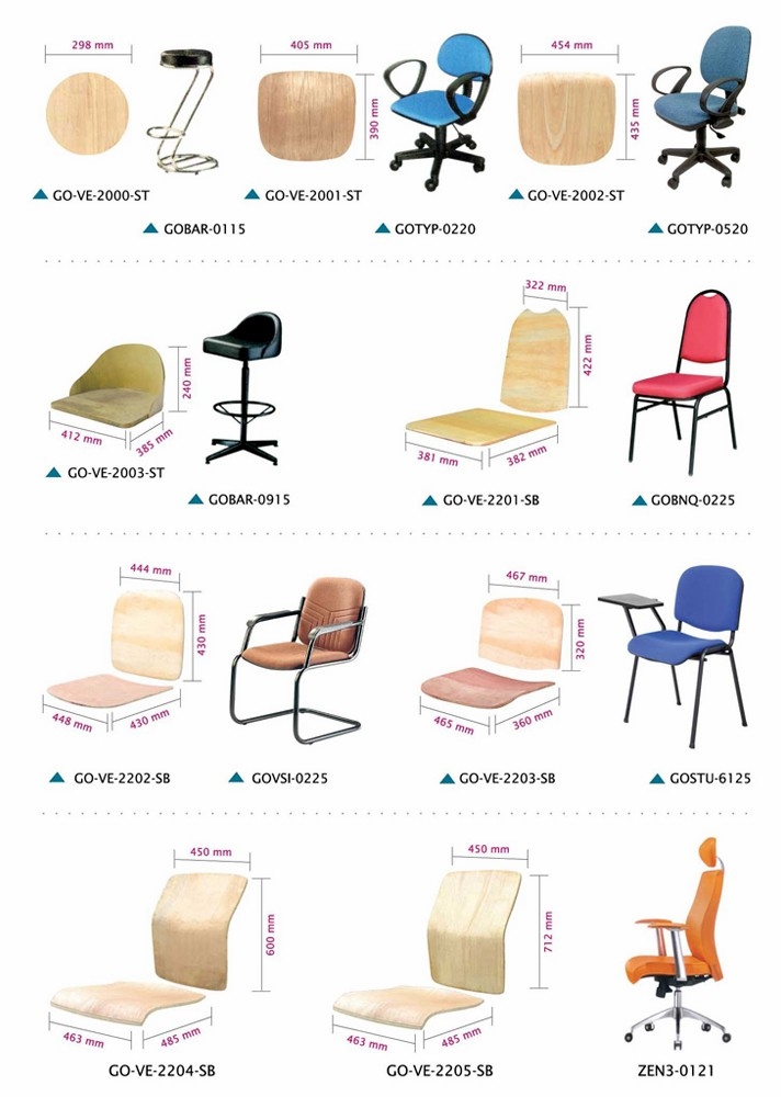 VENEER Two Pieces VENEER Two Pieces Chair Components