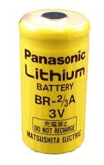 PANASONIC, 3 VOLTS LITHIUM BATTERY, SIZE BR-2/3A