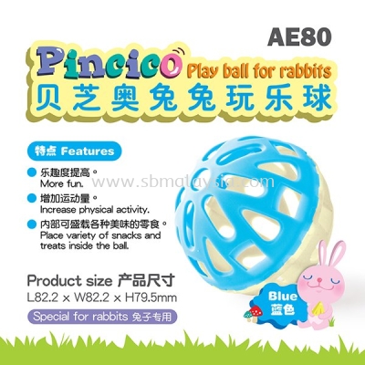 AE80 Pincico Play Ball For Rabbits-Blue