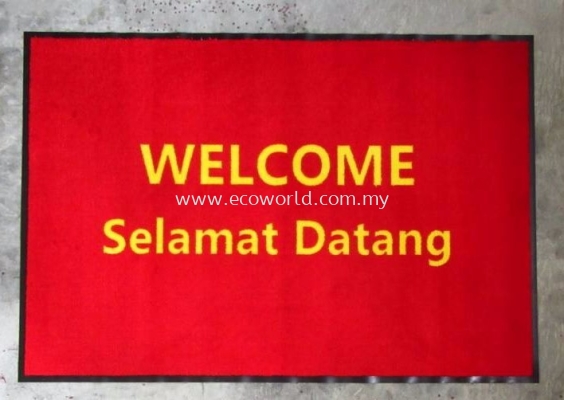 Eco Message Mat -Welcome & Selamat Datang