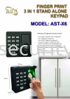 AST -X6 FINGER PRINT 3IN1 STAND ALONE KEYPAD FINGER PRINT Door Access
