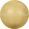 SW 5810 Crystal Round Pearl, 10mm, Crystal Gold Pearl (001 296), 50pcs/pack 5810 CRYSTAL ROUND PEARL, 10MM Crystal Pearl SW Crystal Collections 