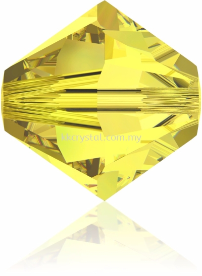 SW 5328 XILION BEAD, 05MM, Citrine (249), 20pcs/pack