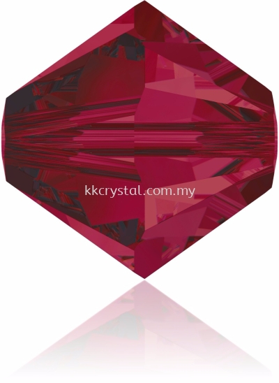 SW 5328 XILION BEAD, 08MM, Ruby (501), 4pcs/pack