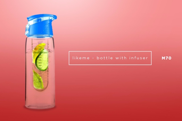 M70 LikeMe - BPA Free Drink Bottle w/Infuser (710ml)