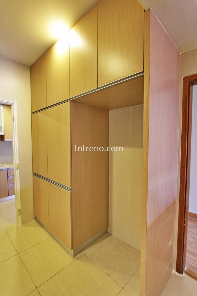 Fridge Cabinet With Solid Plywood Laminated Abs Door Panel Kitchen