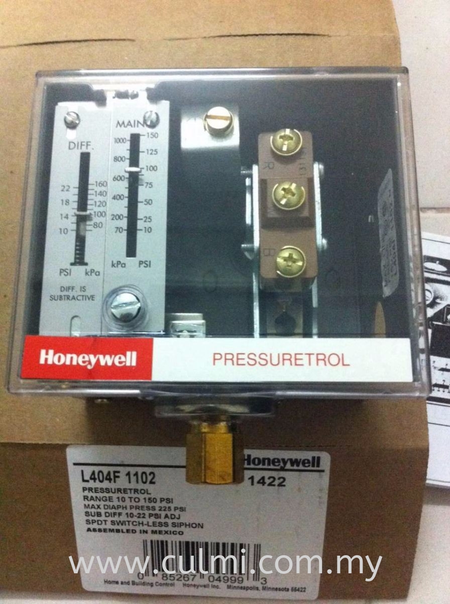 Honeywell L404F,T,V Pressuretrol Controller