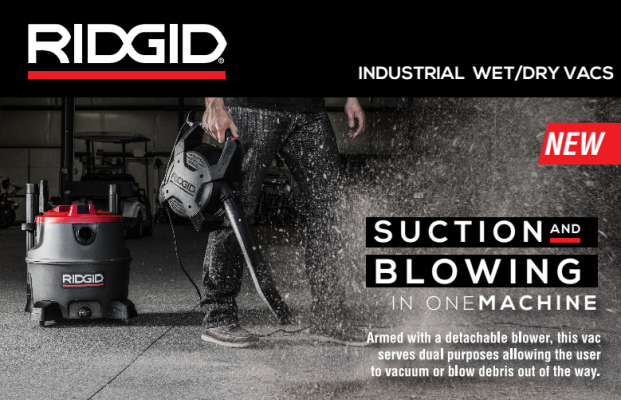 Ridgid Industrial Heavy Duty Vacuum Cleaner