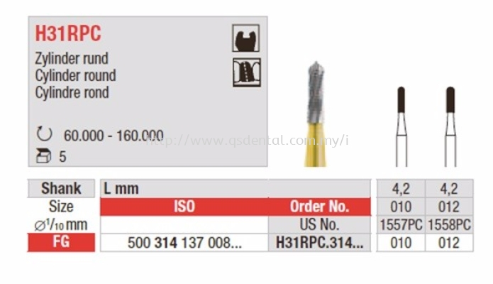  H31RPC Tungsten Carbide Bur