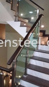 Wood handrail Glass Staircase 2 Wood handrail Glass Staircase