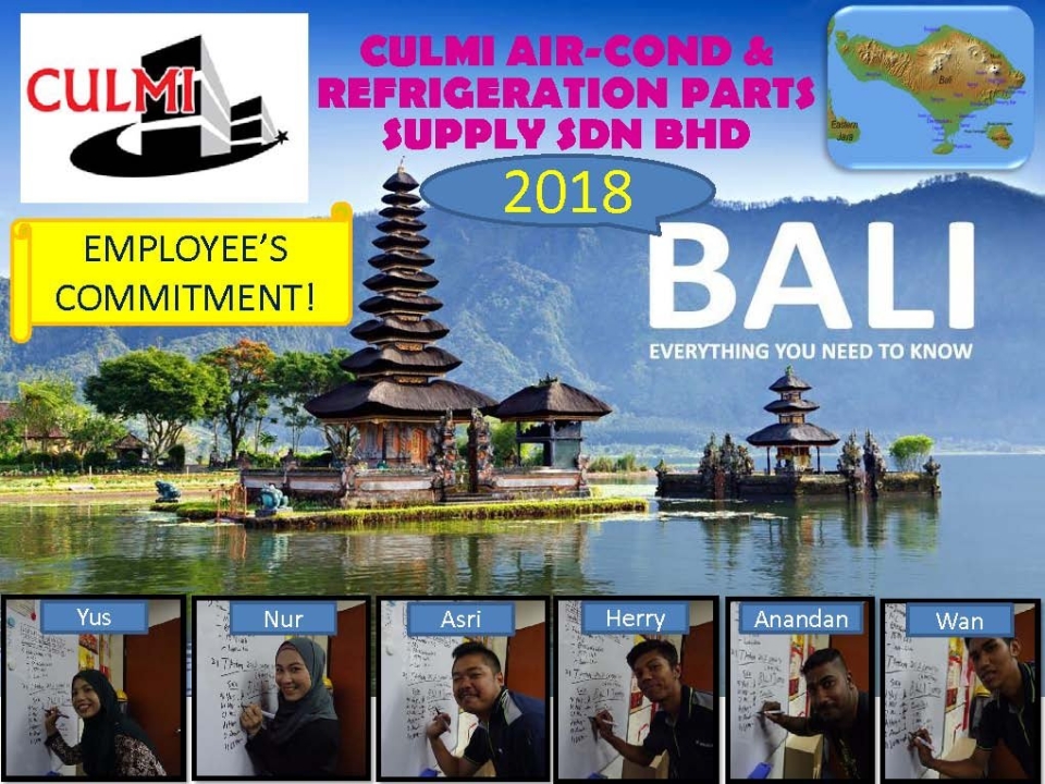 2018 Company Trip To Bali Indonesia Employee's Commitment