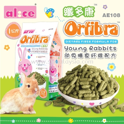 AE108 Alice "Orfibra" Young Rabbits Pellet 1kg