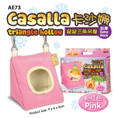 AE73 Alice ''Casalla'' triangle hollow for hamster - Pink