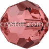 SW 5000 Round Beads, 8mm, Padparadscha (542), 4pcs/pack 5000 ROUND BEAD, 08mm  Beads  SW Crystal Collections 
